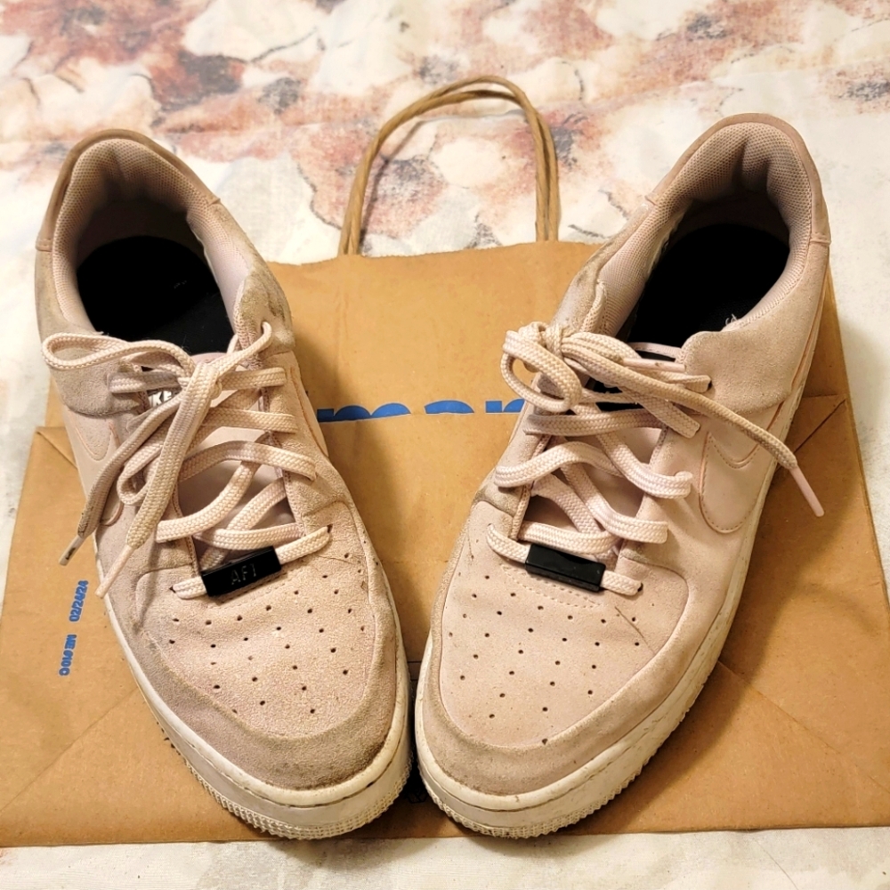 Nike Air Light Pink Thick Soled Sneakers
